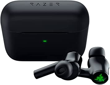 New Razer Hammerhead True Wireless (2nd Gen) Bluetooth Gaming Earbuds: Chroma RGB Lighting -60ms Low-Latency- Active Noise Cancellation - Dual Environmental Noise Cancelling Microphones- Classic Black