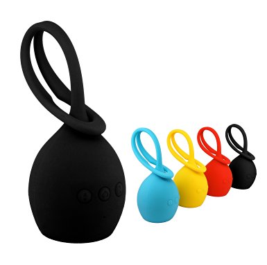 Vaspio LED Bluetooth Speaker Tadpole- Portable & Wireless Waterproof Silicone Outdoor Sports Travel Speakers (Black)