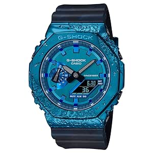 Casio Men Resin G-Shock AnalogDigital Blue Dial Gm-2140Gem-2Adr (G1347), Band Color-Black