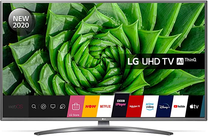 LG 50UN81006LB 50 Inch UHD 4K HDR Smart LED TV with Freeview HD/Freesat HD - Light Grey Pearl colour (2020 Model) with Alexa built-in and Magic Remote included [Energy Class A]