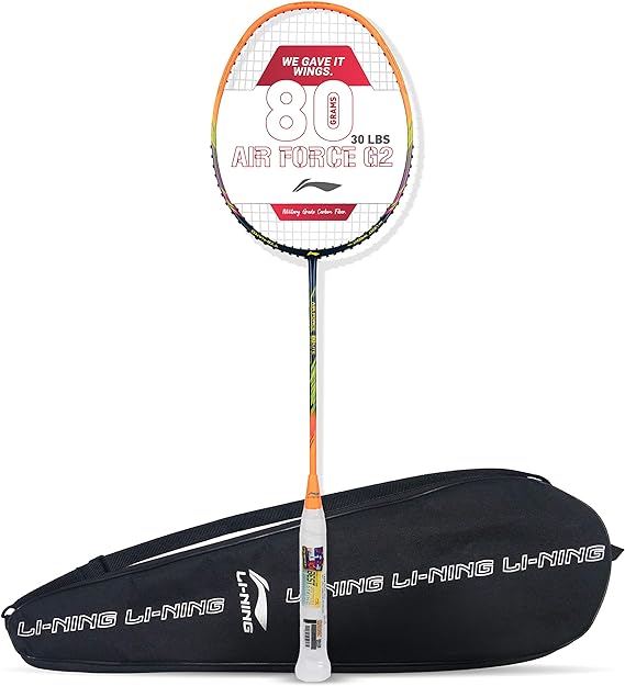 Li-Ning Air Force 77 G2 Carbon Fibre Badminton Racket with Full Cover