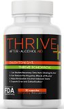 Thrive After-Alcohol Aid 30 Capsules  Comprehensively Reduces Negative-Effects of Alcohol Contains 900mg of DHM B-Vitamins Prickly Pear Milk-Thistle and More
