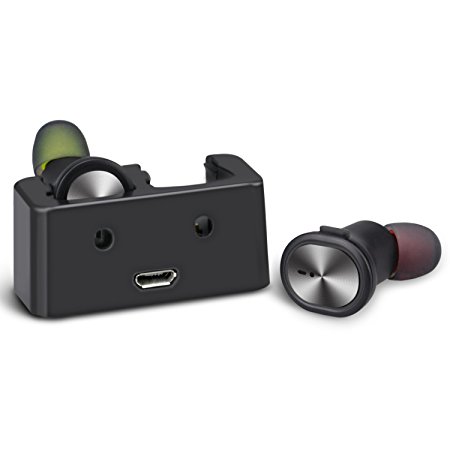 Wireless Headphones SmartOmi Boots Mini Wireless Earbuds Bluetooth 4.1 with Mic and Sweatproof Cordless Stereo Headset no wires for Cellphone on Sports or Driving