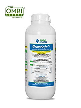 GrowSafe Bio-Pesticide Organic All-Natural Ingr. Fungicide,Insecticide, pesticide.Better & Safer than neem oil for plants, control mites, Powdery Mildew and insects.Non-Phytotoxic,Concentrate(33.8oz)