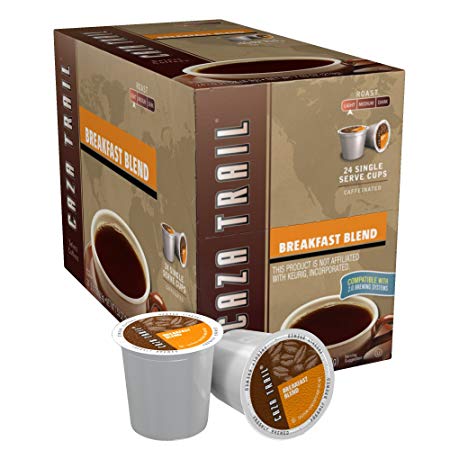 Caza Trail Coffee, Breakfast Blend, 24 Single Serve Cups