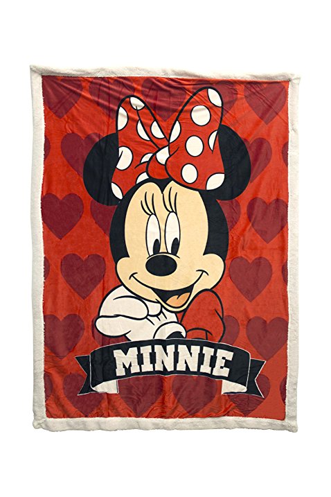 Disney Minnie Mouse 40” x 50” Plush Sherpa Throw Blanket