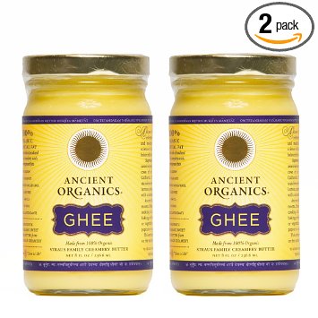 100% Organic Ghee from grass-fed cows, 2-Pack of 8oz