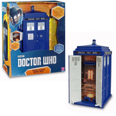 Doctor Who TARDIS Money Bank - Doors Open and Close - Lights and Sounds, Bigger on the Inside