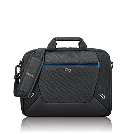 Solo 16" Laptop Slim Brief, Black, TCC104-4/20