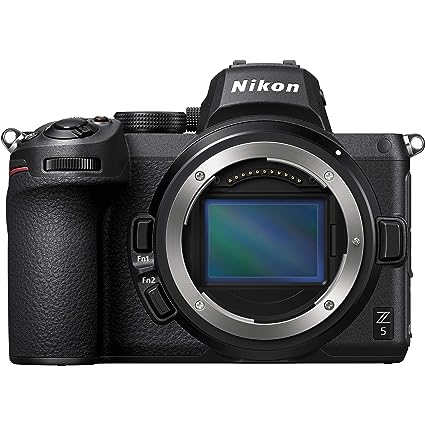 Nikon Z5 Body with Additional Battery Compatible with Camera, 3 Inches Display (Black)