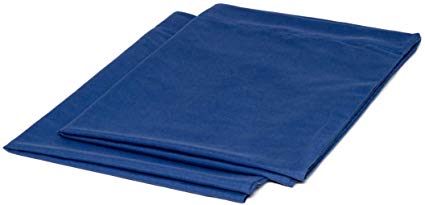 100% Brushed Microfiber 2-Piece Pillowcase Set with 2-Inch Hems - King, Blue 21x42 (fits 20x36)