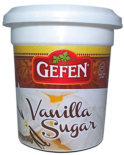 Gefen Vanilla Sugar, 12oz, (2 Pack), Resealable Container, Measuring Scoop Included