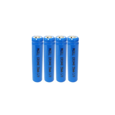 4pcs AAA ICR 10440 Rechargeable Lithium Ion Battery ,3.7v 350mah