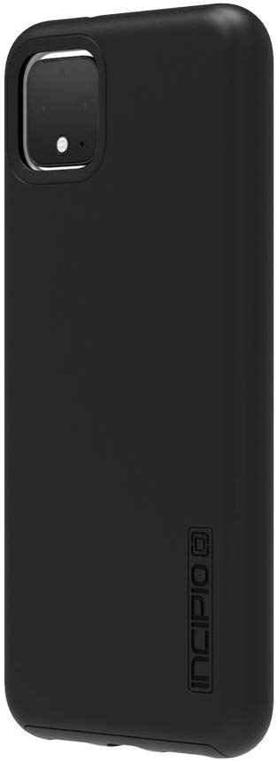 Incipio DualPro Dual Layer Case for Google Pixel 4 XL with Flexible Shock-Absorbing Drop-Protection - Black