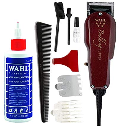 Wahl Professional 5-Star Balding Clipper #8110 – Great for Barbers and Stylists – Cuts Surgically Close for Full Head Balding – Twice the Speed of Pivot Motor Clippers (Bonus Oil)