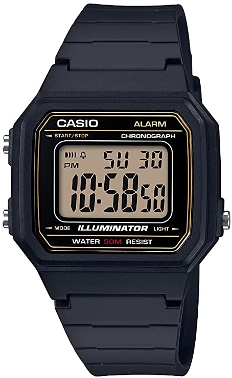 Casio Men's W-217H-9AVCF Classic Digital Display Quartz Black Watch