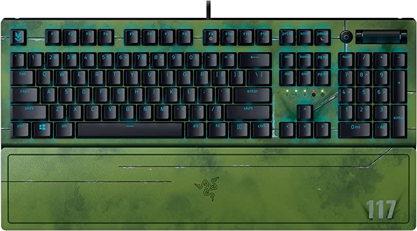 Razer BlackWidow Halo Infinite Edition Mechanical Gaming Keyboard: Razer Mechanical Switches - RGB Lighting - On-Board Memory and Cloud Storage - N-Key Rollover with Anti-Ghosting - USB Passthrough