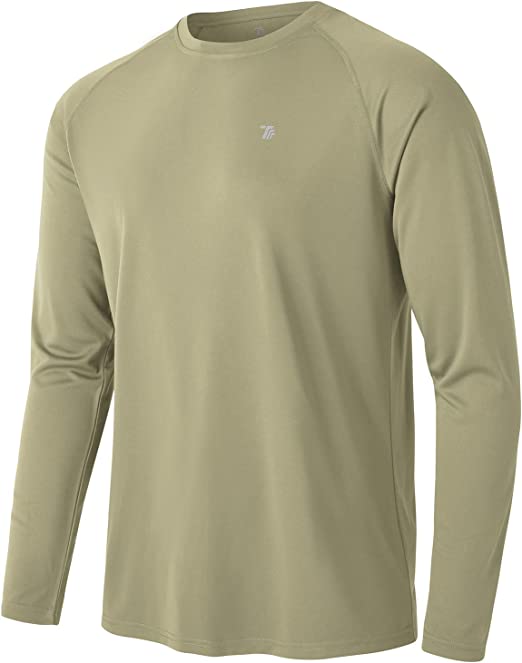 TBMPOY Men's Long Sleeve Rash Guard Shirts UPF 50  Sun Protection Hiking Shirts Lightweight Outdoor Athletic Fishing Tops