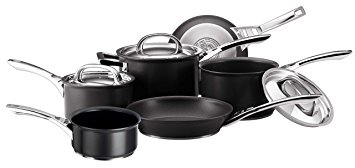 Circulon Infinite Hard Anodised Cookware Set with Milkpan, Black - 6 Piece