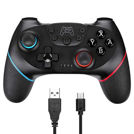 Wireless Controller for Nintendo Switch, TGJOR Wireless Switch Gamepad Compatible with Nintendo Switch Console, Built-in Motor with Dual Shock, Gyro Axis (Turbo Buttons)