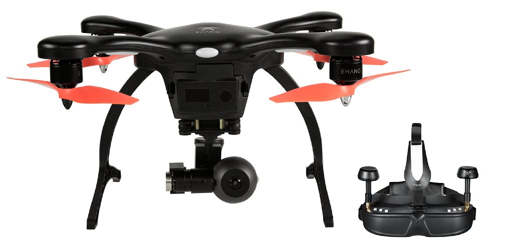 Ehang GHOSTDRONE 2.0 VR, Android Compatible, Black/Orange