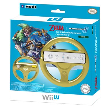 HORI Mario Kart 8 Racing Wheel Link for Nintendo Wii U and Wii