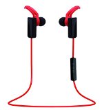Soundpeats Universal Q1 Wireless Music A2dp Stereo Bluetooth Headset for Cellphones Such As Iphone Nokia Htc Samsung Lg Moto Pc Ipad PSP and so on and Enabled Bluetooth Q1 Red