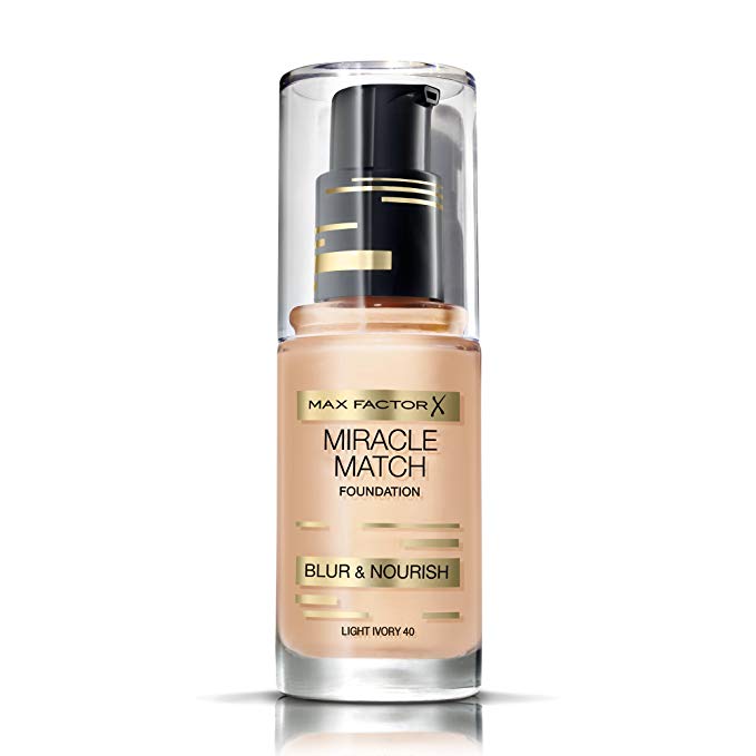 Max Factor Miracle Match Blur & Nourish Foundation, Light Ivory 4