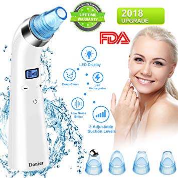 Blackhead Remover Vacuum, Electric Skin Pore Cleaner Blackhead Vacuum Suction Removal Rechargeable Skin Peeling Machine Comedone Acne Comedo Suction Beauty Device For Nose Face Women Men