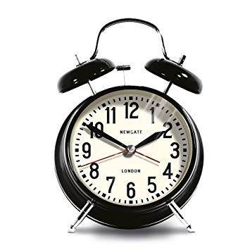 Newgate London Alarm Clock, Black