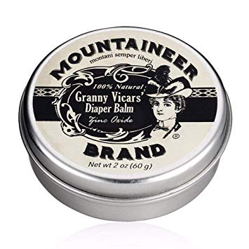 Granny Vicars' Diaper Balm with Zinc Oxide by Mountaineer Brand: All-Natural Healing, Soothing, and Rash Prevention