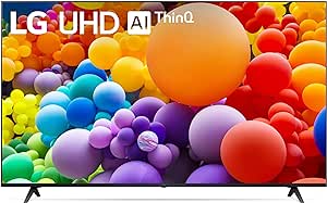 LG 55-Inch Class UT75 Series LED Smart TV 4K Processor Flat Screen AI-Powered with Alexa Built-in (55UT7570PUB, 2024)