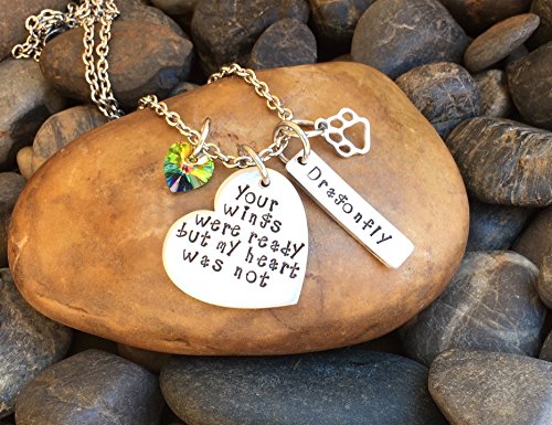 Your Wings Were Ready But My Heart Was Not Pet Memorial Necklace | Pet Memorial Jewelry | Pet Sympathy Gift | Rainbow Bridge Jewelry | Pet Remembrance | Pet Keepsake