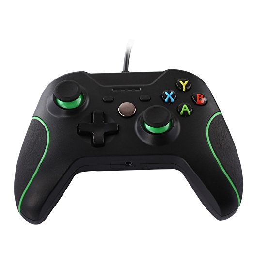Wired Controller for Xbox One / Xbox One S, JAMSWALL USB Gamepad Joystick Joypad Ergonomic Design