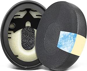 SOULWIT Professional Replacement Earpads for Bose QuietComfort 3 (QC3) and OE1 On-Ear Headphones, EarPads Cushions with High-Density Noise Isolation Foam - QC3 CG Black