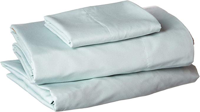 Comfort Spaces Coolmax Moisture Wicking 3 Piece Set Smart Bed Cooling Sheets for Night Sweats Twin XL Size Aqua