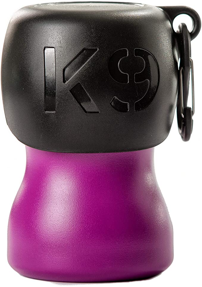 H2O4K9 Stainless Steel K9 Water Bottle (9.5oz, Matte Purple)