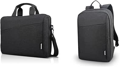 Lenovo Laptop Bag T210, Messenger Shoulder Bag for Laptop or Tablet, Sleek, Durable & Water-Repellent Fabric