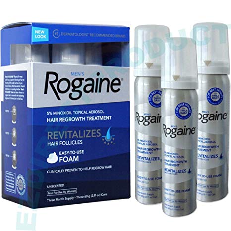 rogaine foam for men 3 month supply