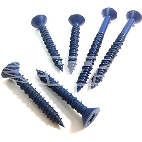 PACK OF 25 x 4.8mm x 82mm EVOLUTION COUNTERSUNK SELF-DRILLING CONCRETE SCREWS
