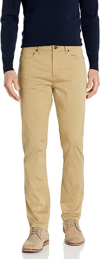 Buttoned Down Men's Slim-fit 5-Pocket Easy Care Stretch Twill Chino Pant