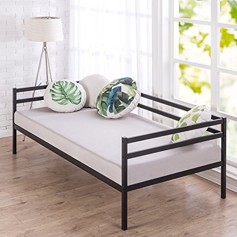 Zinus Split-Rail Twin Daybed Frame / Steel Slat Support