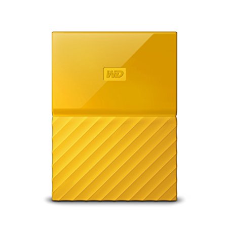 Western Digital 4TB My Passport  Portable External Hard Drive-USB 3.0-WDBYFT0040BYL-WESN, Yellow