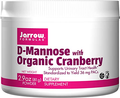 Jarrow Formulas D-Mannose with Organic Cranberry, Supports Urinary Tract Health, 2.9 oz (81 g) Powder