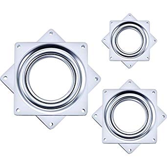 Tatuo 3 Pieces Lazy Susan Turntable Bearing, Great for DIY Project for Home (2, 3, 4 Inch)