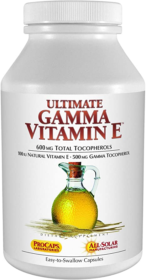 Andrew Lessman Ultimate Gamma Vitamin E 360 Softgels – 500 mg Gamma Tocopherol, Protective Vitamin E. Four High Potency Forms of Natural Tocopherols. Powerful Anti-Oxidant. No Synthetic Forms