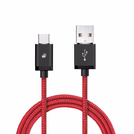 Braided USB Type C Cable BlitzWolf 6 ft Reversible USB 20 to USB-C Data and Charger Cord for Nexus 5X 6P OnePlus 2 Nokia N1 Xiaomi 4C Zuk Z1 Apple Macbook 66ft Red