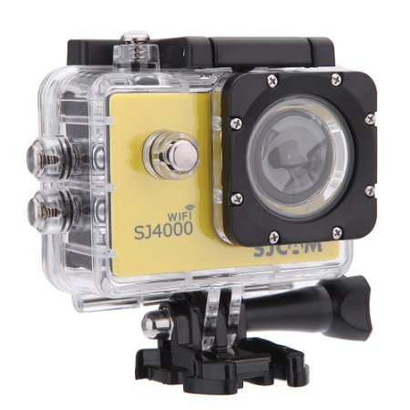 SJCAM Original SJ4000 WiFi Action Camera 12MP 1080P H264 15 Inch 170 Wide Angle Lens Waterproof Diving HD Camcorder Car DVR Yellow
