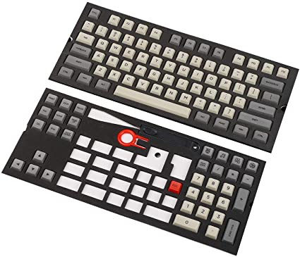 Moon Landing XDA Profile PBT 121 165 Keys Dye Sub Dye Sublimated Keycap Set Suitable for ANSI MX Switches Mechanical Keyboard (Only Keycap) (Space Gray 109 Keys)