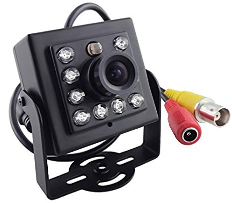Vanxse® Cctv Mini Spy 3.6mm Security Camera 1/3 Sony CCD 800tvl 8ir Leds Hd Hidden Mini Cctv Surveillance Camera